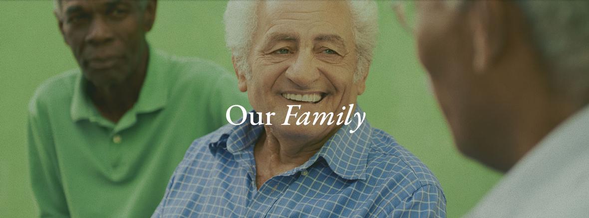 Banner for Our Family page for Eastland Independent and Assisted Senior Living